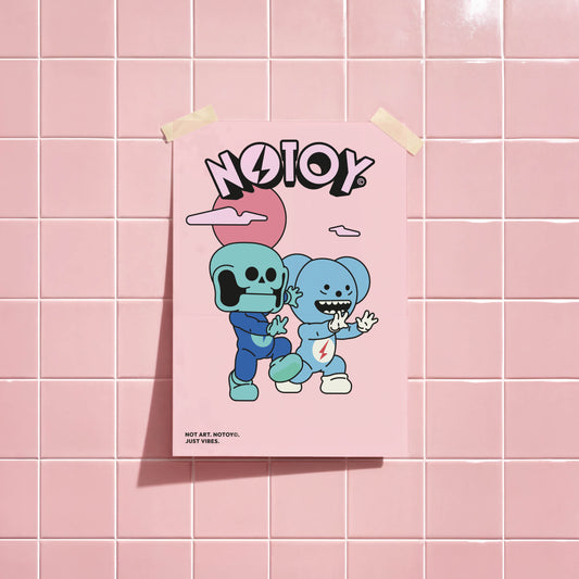 NOTOY Art Print MOUZ & SKU DANCE