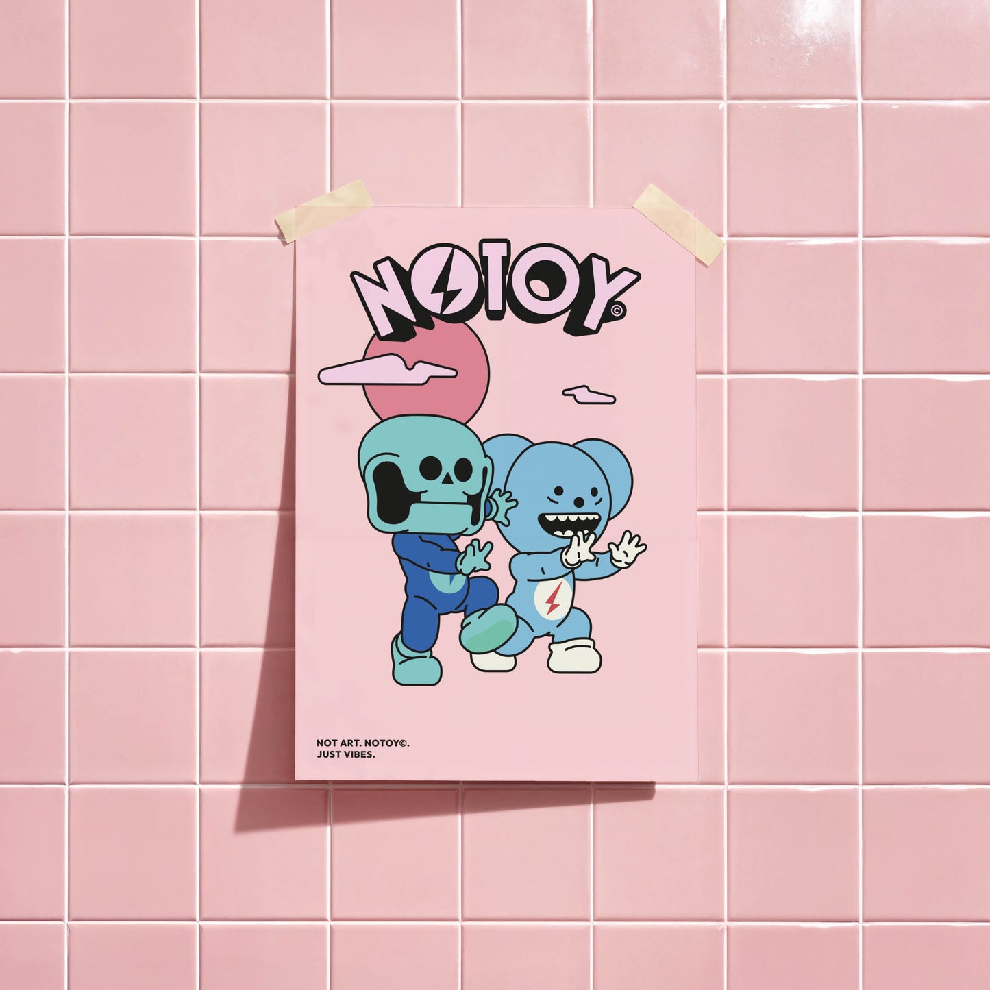 NOTOY Art Print MOUZ & SKU DANCE